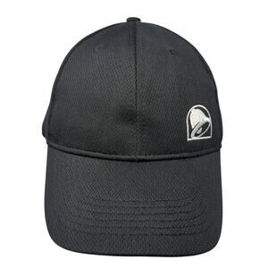 Taco Bell Snapback Cap Black One Size Adjustable Embroidered Vented Holes